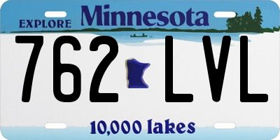 MN license plate 762LVL