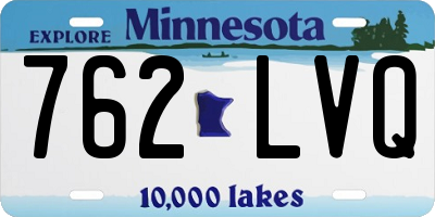 MN license plate 762LVQ
