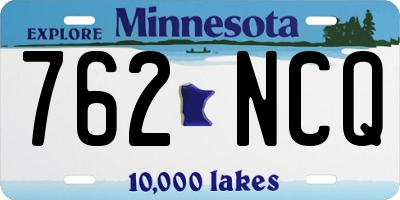 MN license plate 762NCQ