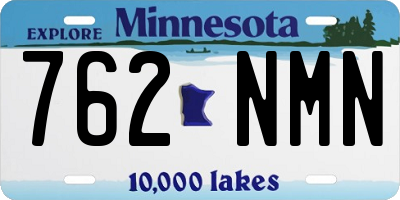 MN license plate 762NMN