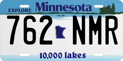 MN license plate 762NMR