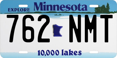 MN license plate 762NMT