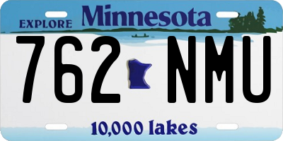 MN license plate 762NMU