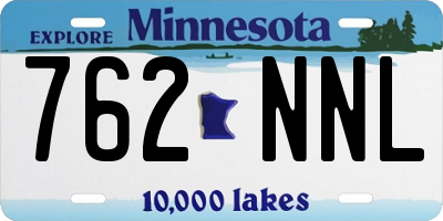 MN license plate 762NNL