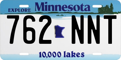 MN license plate 762NNT