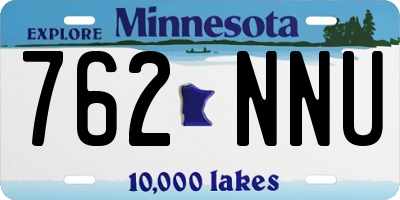 MN license plate 762NNU