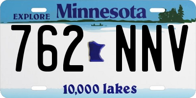 MN license plate 762NNV