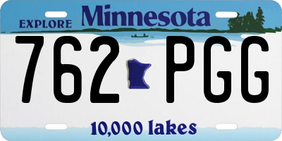 MN license plate 762PGG