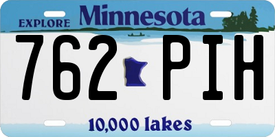 MN license plate 762PIH