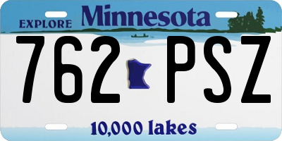 MN license plate 762PSZ