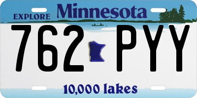 MN license plate 762PYY