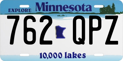 MN license plate 762QPZ