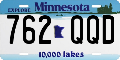 MN license plate 762QQD