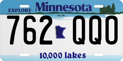 MN license plate 762QQO