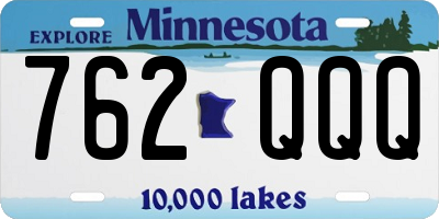 MN license plate 762QQQ