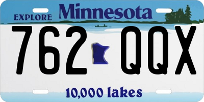 MN license plate 762QQX