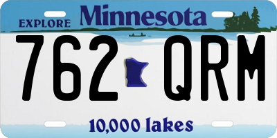 MN license plate 762QRM