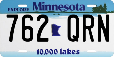 MN license plate 762QRN