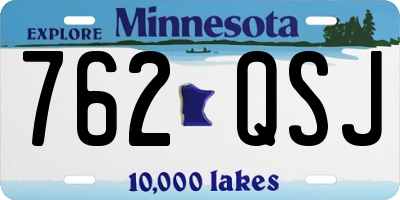 MN license plate 762QSJ