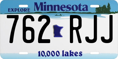 MN license plate 762RJJ