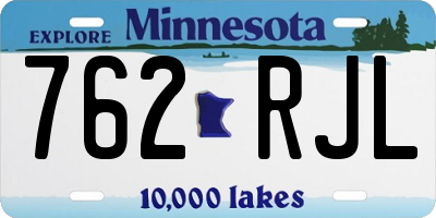 MN license plate 762RJL