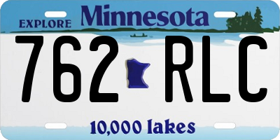 MN license plate 762RLC