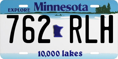 MN license plate 762RLH
