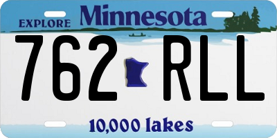 MN license plate 762RLL