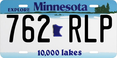 MN license plate 762RLP