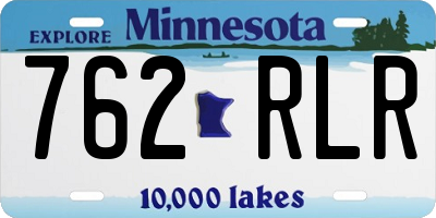 MN license plate 762RLR