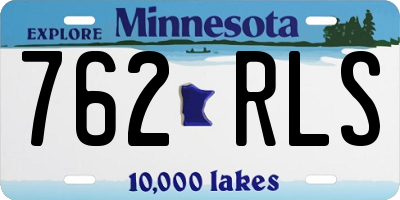 MN license plate 762RLS