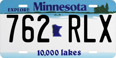 MN license plate 762RLX