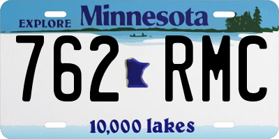 MN license plate 762RMC