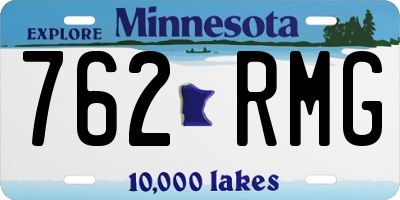 MN license plate 762RMG