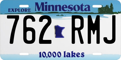 MN license plate 762RMJ