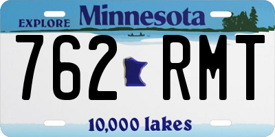 MN license plate 762RMT