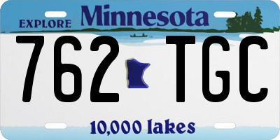 MN license plate 762TGC