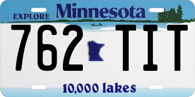 MN license plate 762TIT