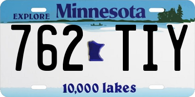 MN license plate 762TIY