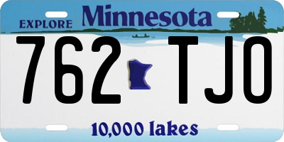 MN license plate 762TJO