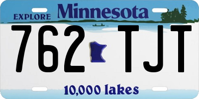 MN license plate 762TJT