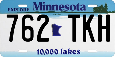 MN license plate 762TKH
