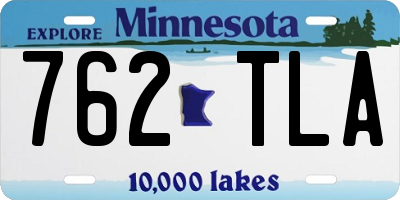 MN license plate 762TLA