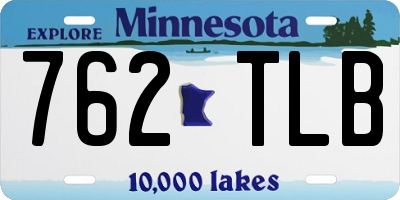 MN license plate 762TLB