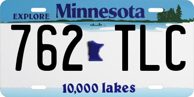 MN license plate 762TLC