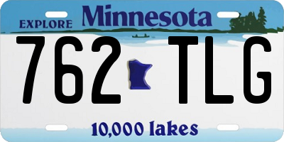 MN license plate 762TLG