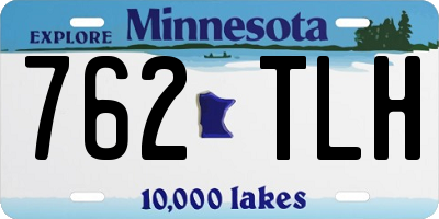 MN license plate 762TLH