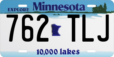 MN license plate 762TLJ