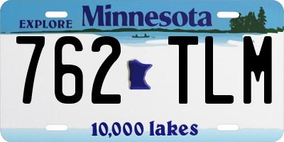 MN license plate 762TLM
