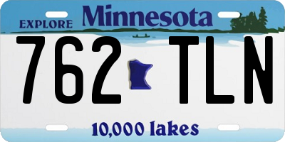 MN license plate 762TLN
